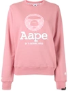 AAPE BY A BATHING APE SEQUIN LOGO SWEATSHIRT