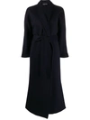 Gianluca Capannolo Belted Coat In Blue
