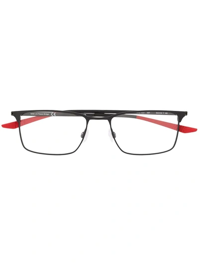 Nike Square Frame Glasses In Black