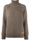 TORY BURCH HIGH NECK KNIT JUMPER