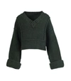 JACQUEMUS Dark Green Wool La Maille Cavaou Knit Sweater