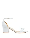 Alexandre Birman Malica 60mm Block Heel Sandals In White