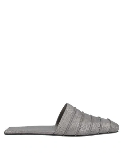 Rick Owens Sandals In Lead
