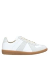 Maison Margiela Suede And Leather Sneakers In Gray
