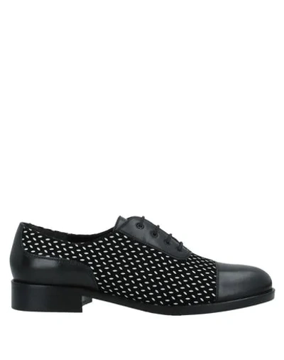 Armani Collezioni Lace-up Shoes In Black