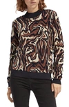 SCOTCH & SODA MARBLED JACQUARD SWEATER,159221