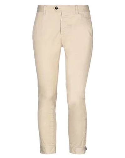 DSQUARED2 DSQUARED2 WOMAN PANTS BEIGE SIZE 10 COTTON, ELASTANE,13507680XH 6
