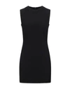 Dsquared2 Fitted Midi Dress With Floral Bead Embellishments In Black