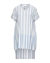 Jil Sander Short Dresses In Pastel Blue