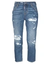 Dsquared2 Denim Cropped In Blue