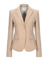 Patrizia Pepe Suit Jackets In Sand