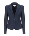 Patrizia Pepe Sartorial Jacket In Blue