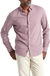 Faherty Movement Button-up Shirt In Barn Red Gingham