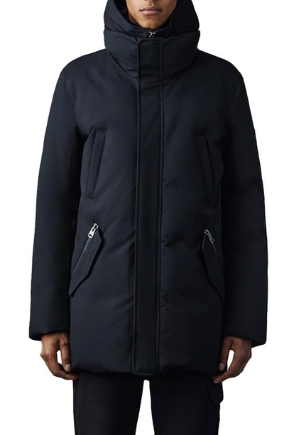 Mackage Edward Water Repellent Down Parka With Removable Bib In Black