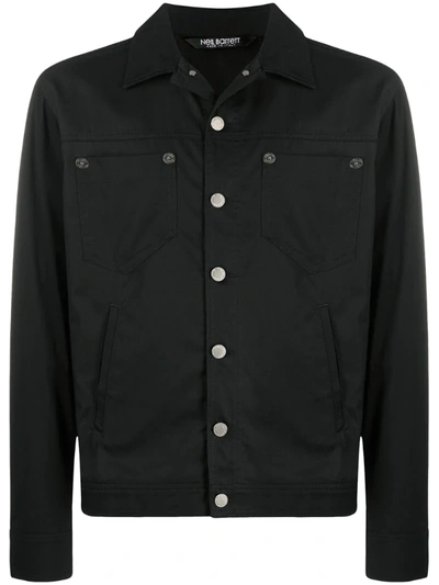 Neil Barrett Button-up Denim Jacket In Black