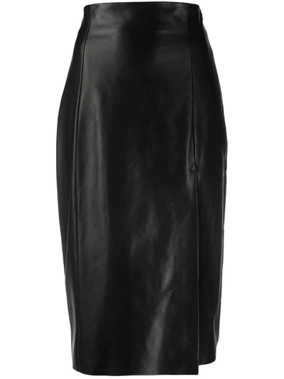 Drome Front-slit Mini Skirt In Black
