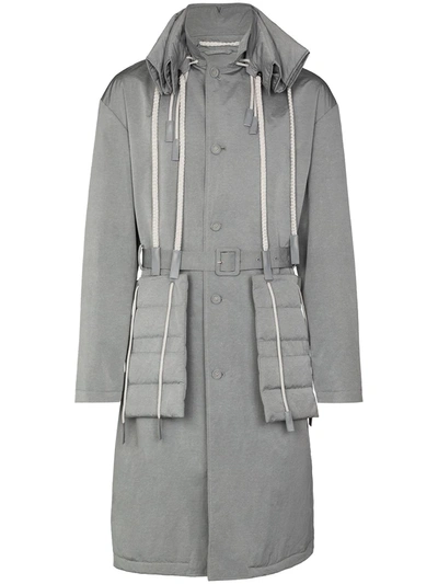 Craig Green Pocket-detail Trench Coat In Grey
