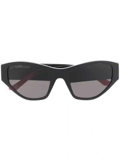 Balenciaga 猫眼框太阳眼镜 In Black