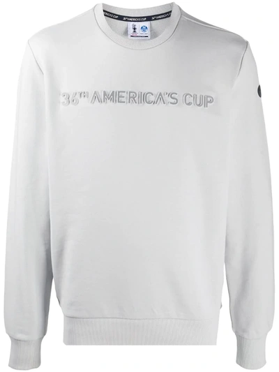 North Sails X Prada Cup Relief-logo Sweatshirt In Grey