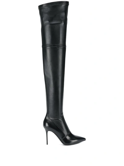 Balmain Over-the-knee Boots In Black