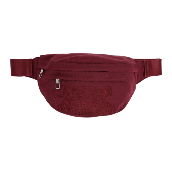 burgundy bum bag