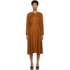 PARTOW ORANGE RIVER MID-LENGTH DRESS