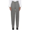 PARTOW GREY WOOL CHARLIE TROUSERS