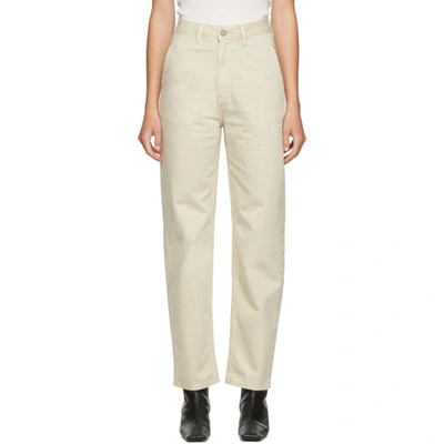 Amomento Beige Silhouette Jeans