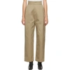 AMOMENTO AMOMENTO BEIGE MARTIN TWILL TOUSERS