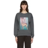 ACNE STUDIOS GREY DOG PATCH SWEATSHIRT