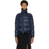 Sacai Stand Collar Longsleeve Puffer Jacket In Blue