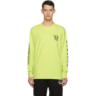 Moncler Genius 2 Moncler 1952 Yellow Undefeated Edition Logo Long Sleeve T-shirt