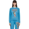 MARC JACOBS BLUE PEANUTS EDITION FRENCH TERRY SWEATSHIRT