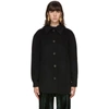 ACNE STUDIOS BLACK WOOL OVER SHIRT JACKET