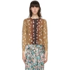 MARC JACOBS MARC JACOBS BROWN WOOL DEER CARDIGAN