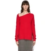 CHRISTOPHER KANE RED WOOL & CASHMERE SWEATER