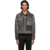 MAISON MARGIELA MAISON MARGIELA REVERSIBLE BLACK LEATHER AND SUEDE SPORT JACKET