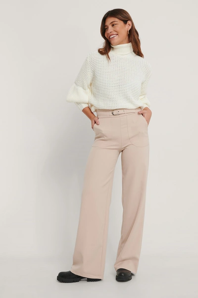 Trendyol Carmen Pocket Trousers - Beige
