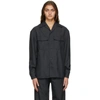 LEMAIRE LEMAIRE GREY CONVERTIBLE COLLAR SHIRT