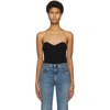 Khaite Lucie Strapless Ribbed-knit Top In 200 Black