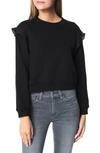 JOE'S FRILL SHOULDER SWEATSHIRT,JWFA1082