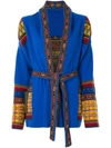 ETRO PATTERN-TRIMMED CARDIGAN