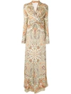 ETRO PAISLEY-PRINT RUCHED DRESS