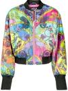 VERSACE JEANS COUTURE PAISLEY FANTASY PRINT BOMBER JACKET