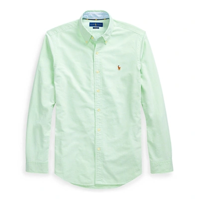Ralph Lauren Slim Fit Oxford Shirt In Lime