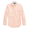 Ralph Lauren Slim Fit Oxford Shirt In Tangerine