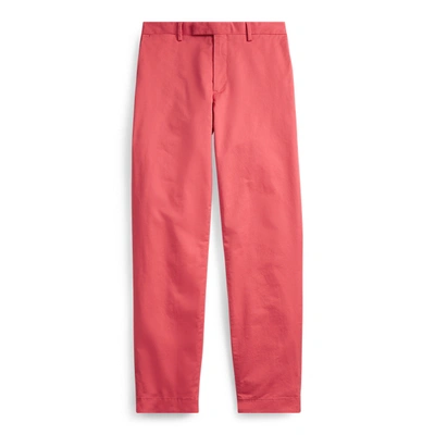 Ralph Lauren Stretch Straight Fit Chino Pant In Spring Red