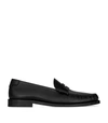 SAINT LAURENT LEATHER PENNY LOAFERS,15935502