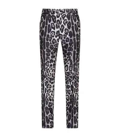 Dolce & Gabbana Dolce & Gabban Leopard Print Trousers In Animal Print
