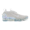 Nike Air Vapormax 2020 Flyknit Sneaker In Oatmeal,light Bone,hydrogen Blue,white